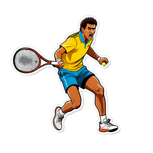 Carlos Alcaraz im Tennis-Match