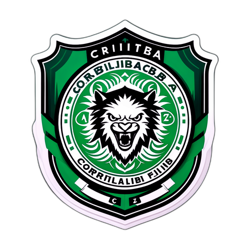 Stiker Emblem Coritiba dengan Gaya Modern