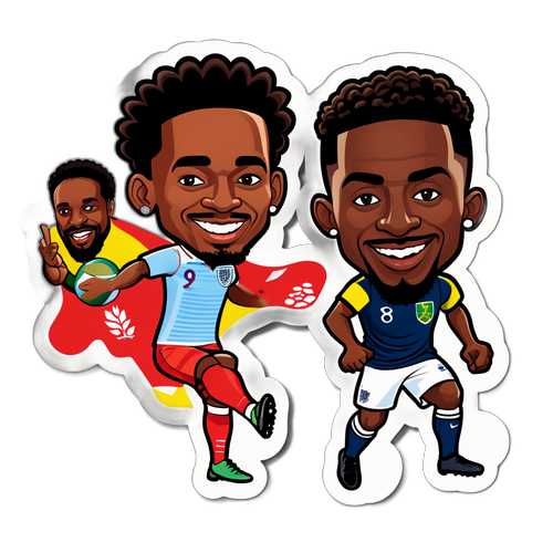 Kipande cha Sticker kwa Mechi ya England na Jamaica
