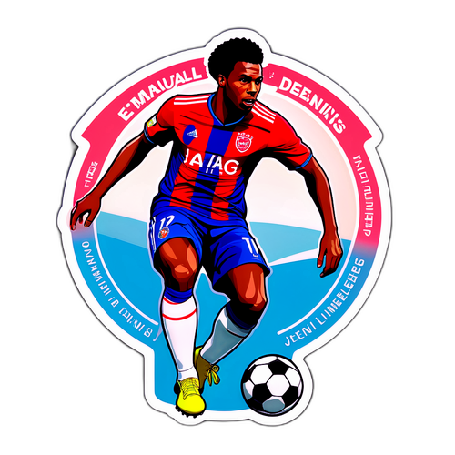 Sticker med Emmanuel Dennis' Mest Mindeværdige Mål