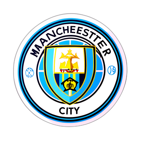 曼彻斯特城徽贴纸