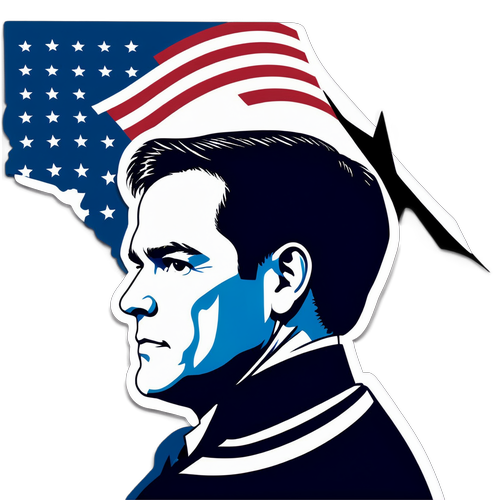 Silhouette ya Marco Rubio: Uongozi na Huduma chini ya Bendera ya Marekani!