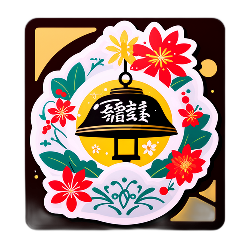 慶祝新年的貼紙