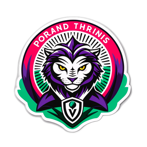 Playful Sticker for Portland Thorns vs. Orlando Pride Match