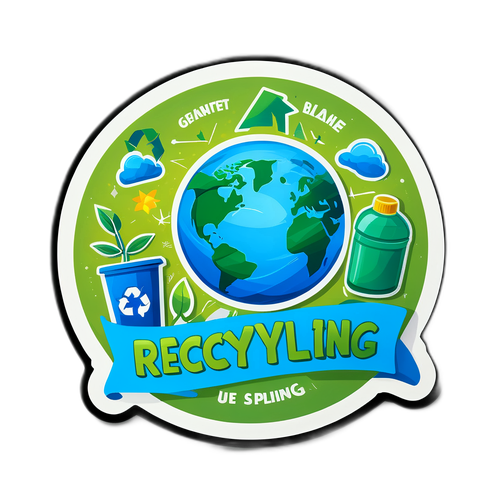 Наклейка, посвященная переработке