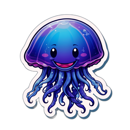 Blije Portugese Man o' War Sticker