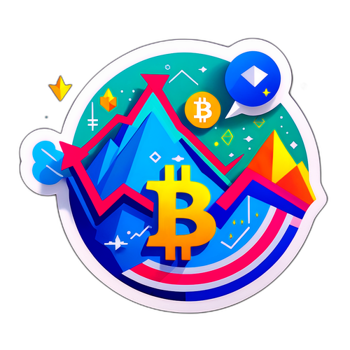 Dynamiczna Naklejka z Wzrostem Bitcoina