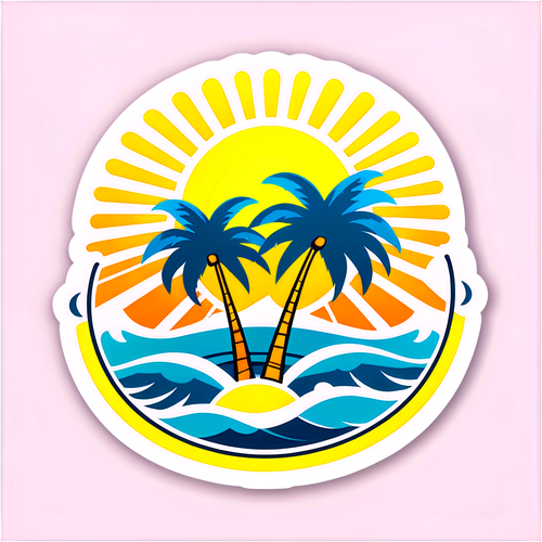 Sticker na May Temang Karagatan
