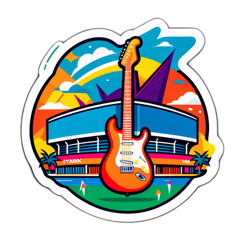 Vibrant Hard Rock Stadium Sticker