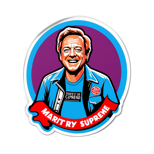 Autocollant audacieux sur la vie de Marty Supreme