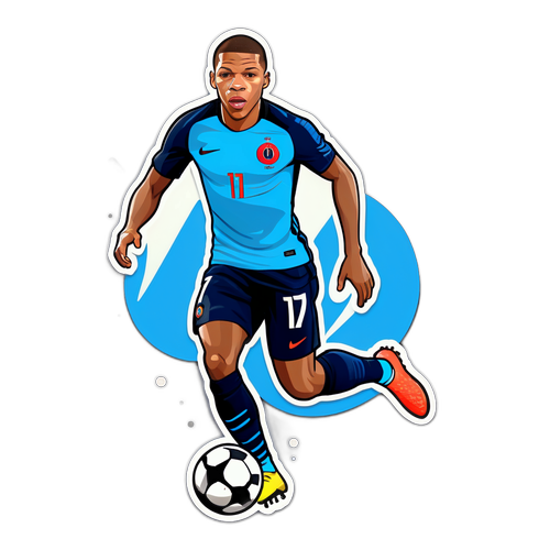 Hình ảnh hoạt hình của Kylian Mbappé