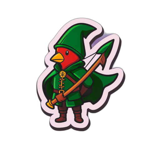 Autocolant inspirat de povestea lui Robin Hood