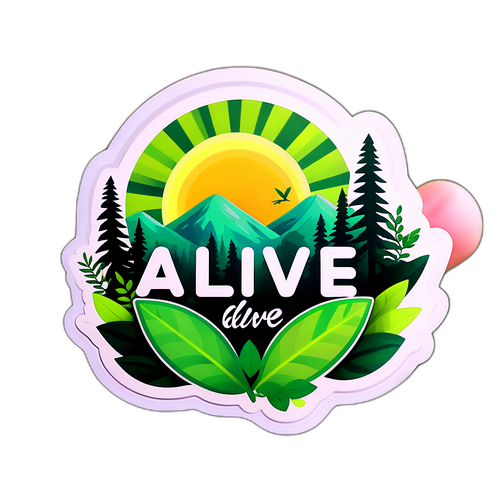 Adesivo Motivazionale "Alive"