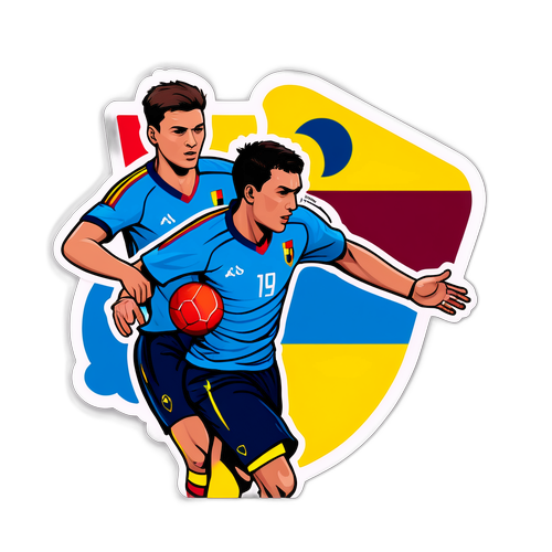 Sticker simbolic al sportului românesc pentru tinerii jucători U19