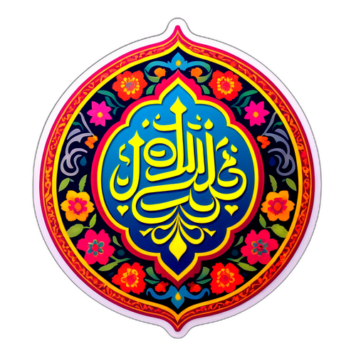 ईरान की सांस्कृतिक प्रतीकों वाला जीवंत स्टिकर
