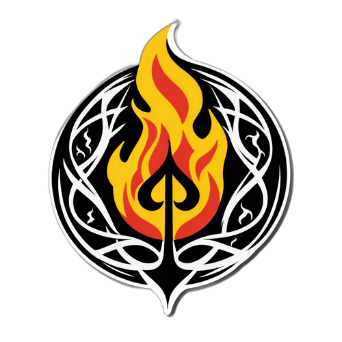 Mystical Fire and Ash Sticker