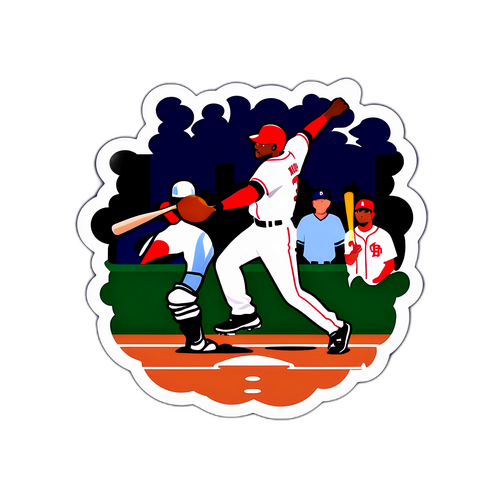 Eksena ng Thrilling na Laro ng MLB
