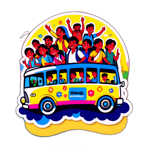 रंग-बिरंगा APSRTC बस ग्राफिक