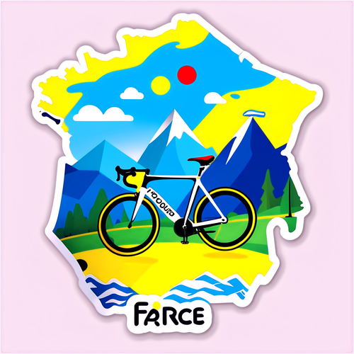 Oplev Fastlæggende Øjeblikke: Tour de France 2025 Logo med Cykelræsenden i Fængslende Franske Landskaber!