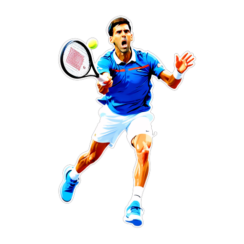 Légende du Tennis : Djokovic en Action