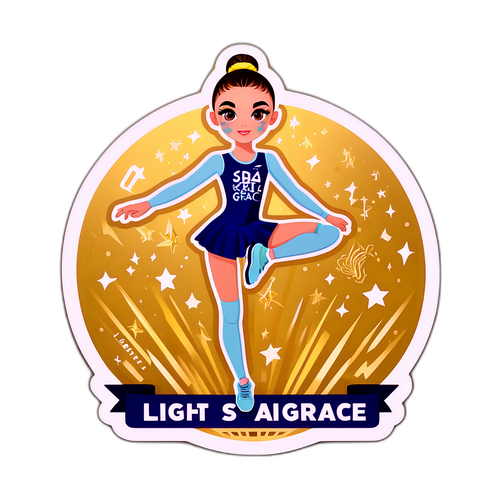 Наклейка с изображением Дины Авериной