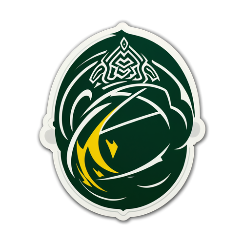 Monochrome Sticker ng Al Akhdoud at Al-Nassr Rivalry