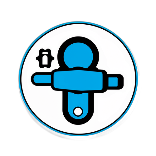 新车门把手机械释放设计贴纸