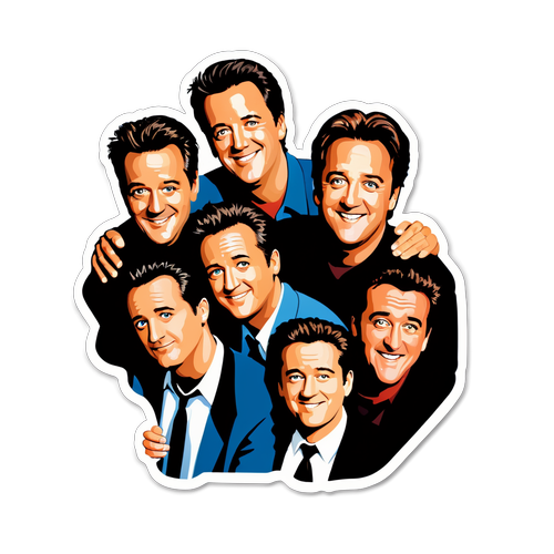 Nostalgia w Pełni! Odkryj Znakomite Naklejki Upamiętniające Matthew Perry z Przyjaciół!