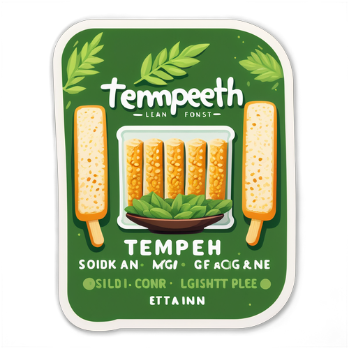 Revolutioniere Deine Küche: Die Unglaublichen Aufkleber für Tempeh, die Gesundes Essen Zum Leben Erwecken!