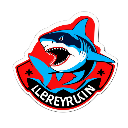 Thiết kế logo cho Bayer Leverkusen với hình con cá mập