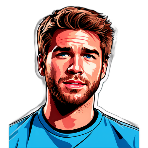Stilig klistremerke av Liam Hemsworth
