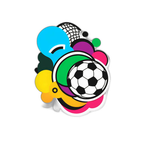 Adesivo Minimalista de Futebol