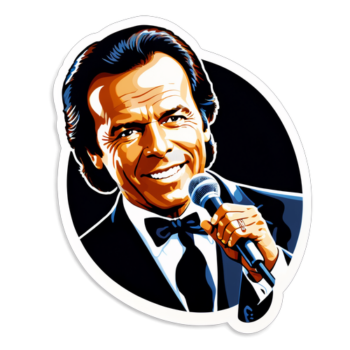 Autocollant en hommage à Julio Iglesias