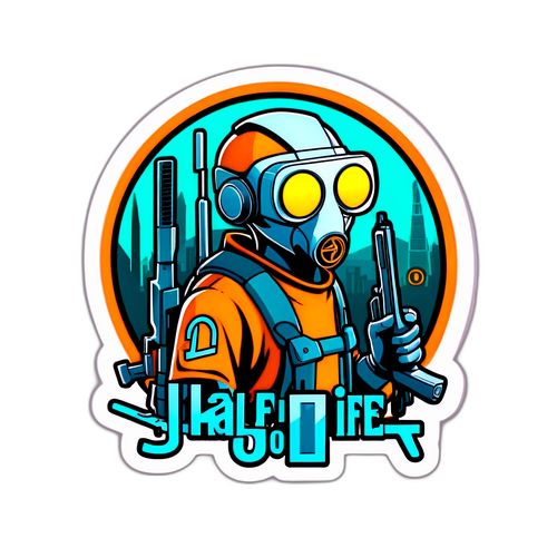 Autocollant en hommage à Half-Life 3