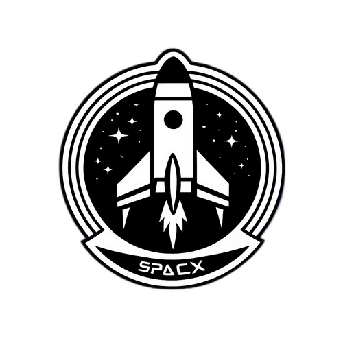 Sticker Futurista para SpaceX