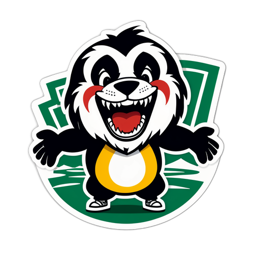 Ilustração do mascote do Boston River