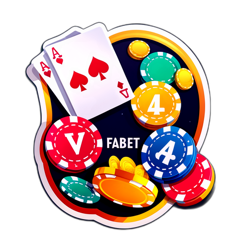 Наклейка для Favbet з елементами азартних ігор