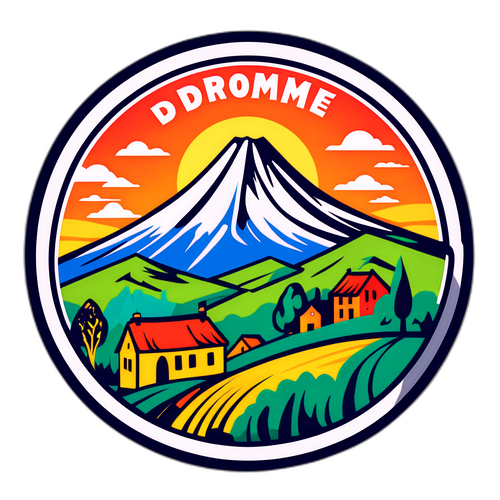 Autocollant Évoquant la Drôme