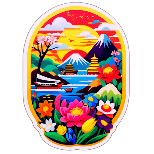 色鮮やかなトクリュウの名シーンアートステッカー