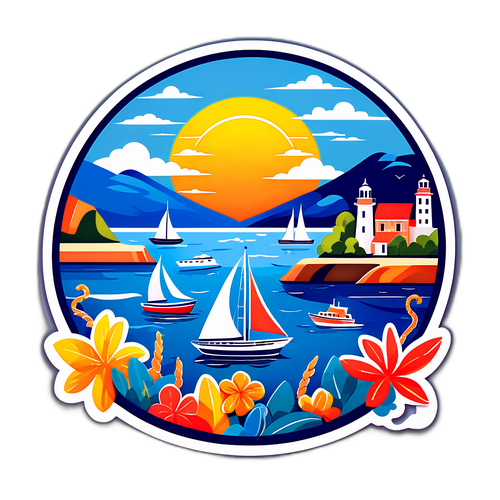 Гавань з красивими яхтами