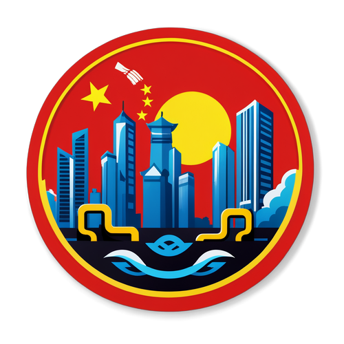象征中国经济韧性的贴纸