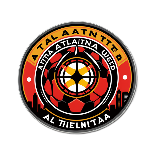 Sticker de Balón de Fútbol de Atlanta United