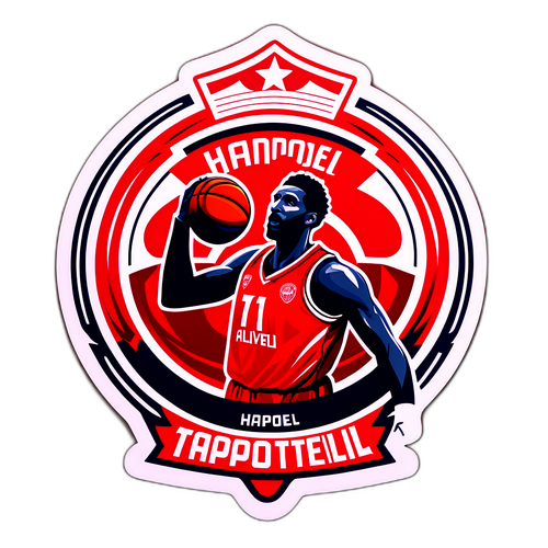 סטיקר היסטורי של הפועל תל אביב בכדורסל