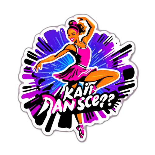 Glamorøs danser i bevegelse