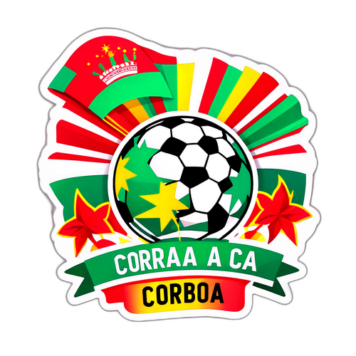 Sticker Festivo para el Partido de Fútbol en Córdoba