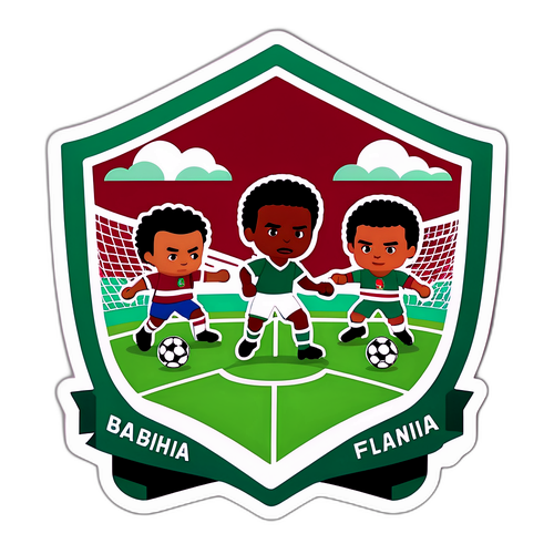 Stiker Pertandingan Bola Sepak Fluminense vs Bahia