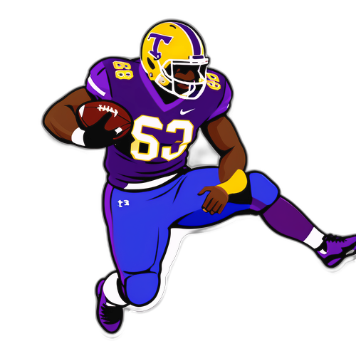 Tarleton State Football Action Sticker