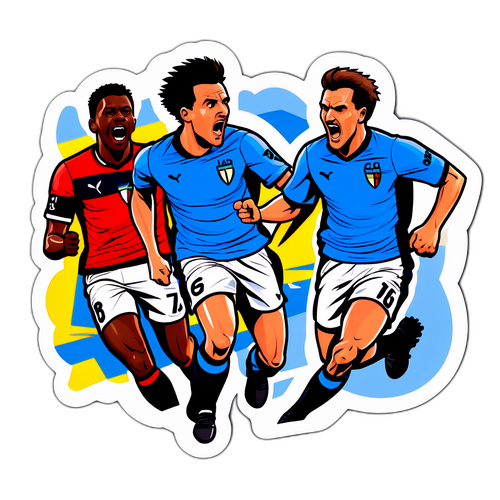 Stiker Aksi Pemain Lazio dan Genoa