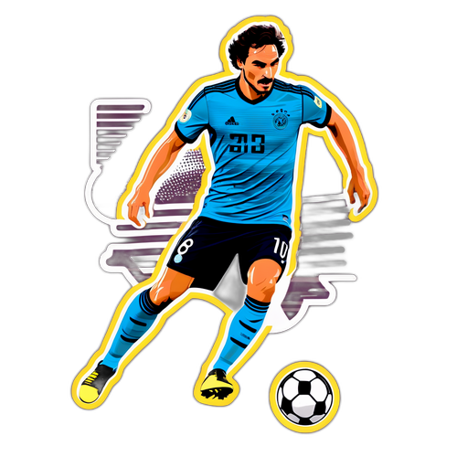 Ilustrasi Mats Hummels Dribbler