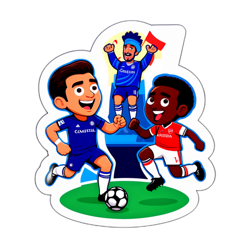 Humoristisk Chelsea og Arsenal Kamp